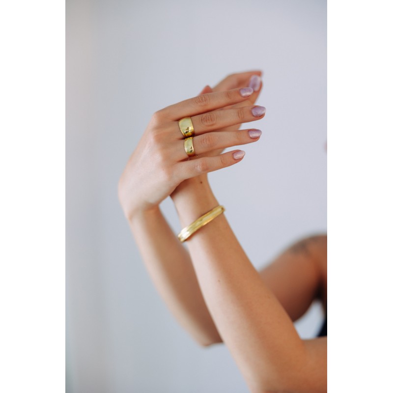 Δαχτυλίδι μεγάλο επιχρυσωμένο, ασήμι 925 Δαχτυλίδι μεγάλο επιχρυσωμένο, ασήμι 925