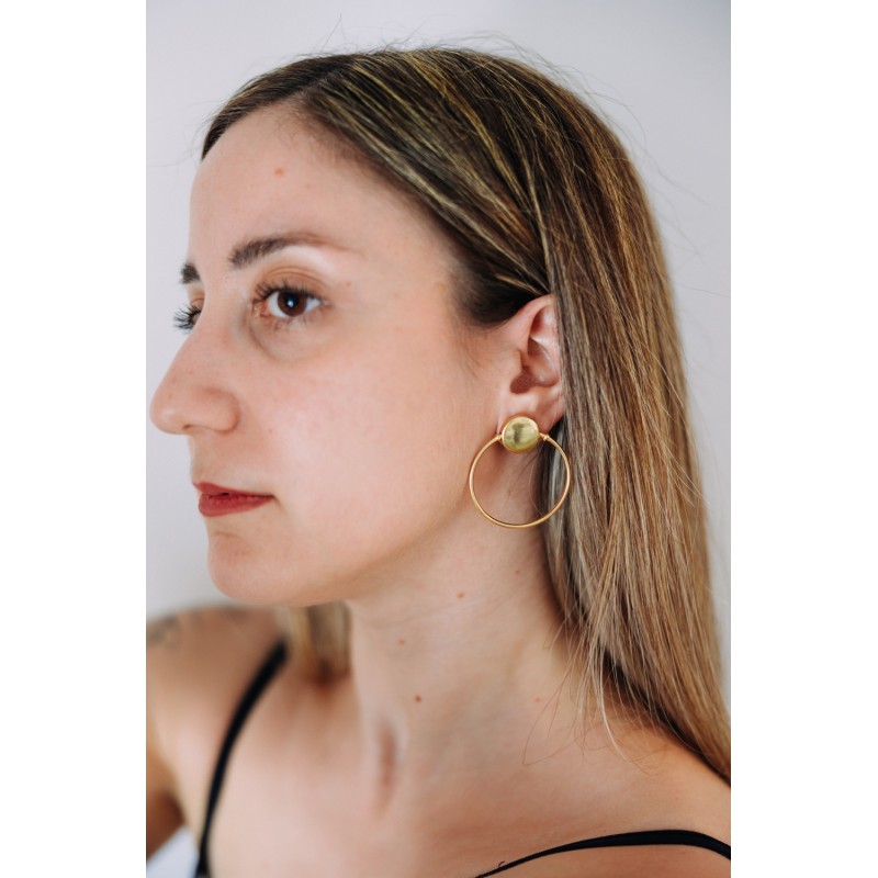 Κρίκοι επιχρυσωμένοι, ασήμι 925 Κρίκοι επιχρυσωμένοι, ασήμι 925