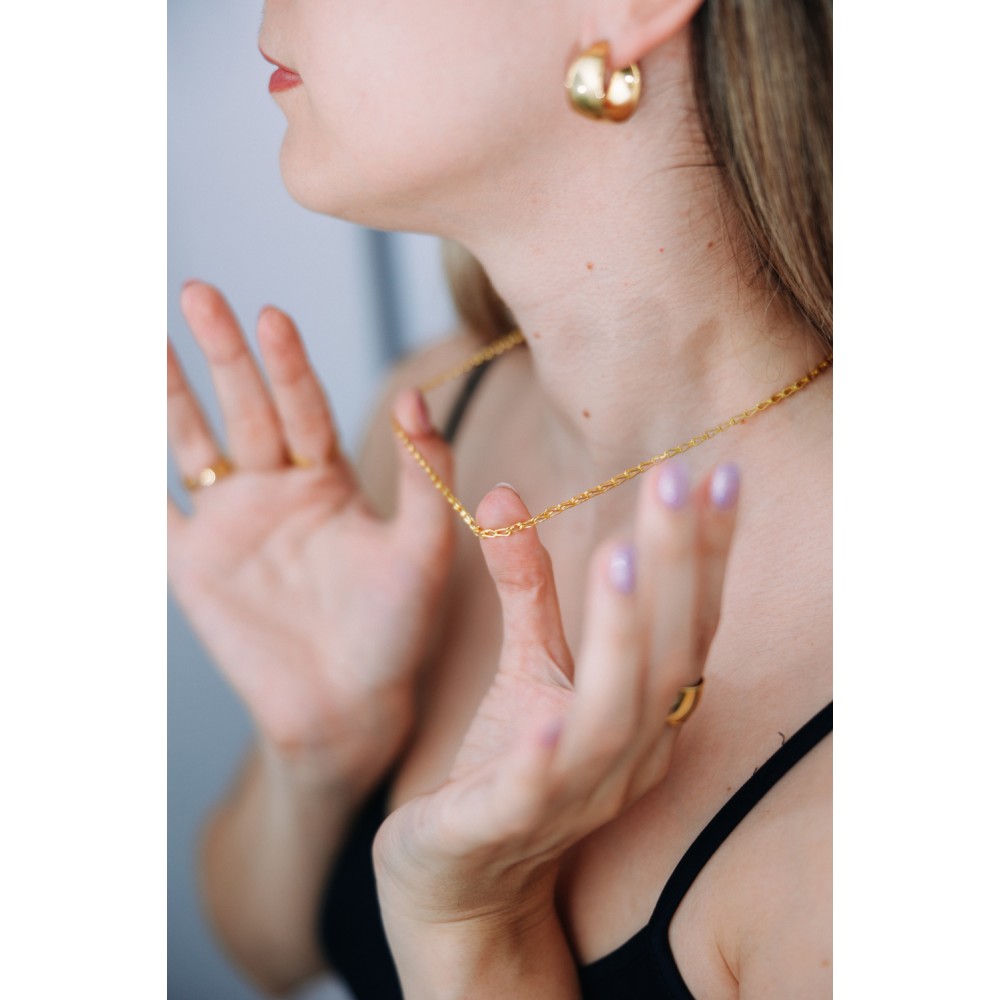 Αλυσίδα επιχρυσωμένη, ασήμι 925