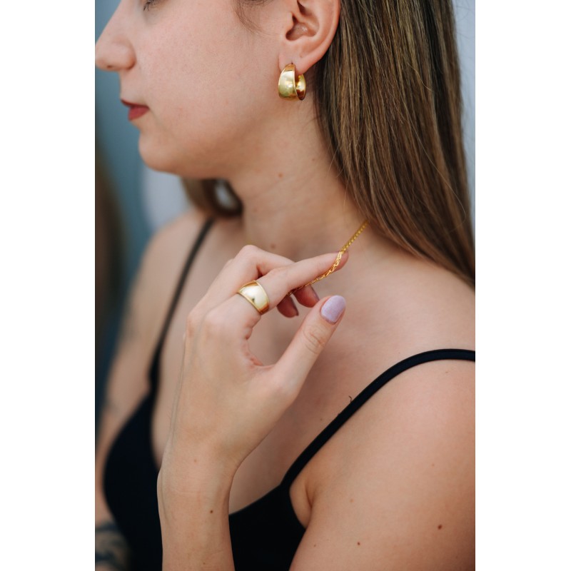 Κρίκοι επιχρυσωμένοι, ασήμι 925 Κρίκοι επιχρυσωμένοι, ασήμι 925