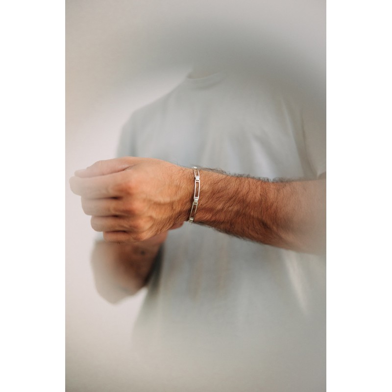 Χειροπέδα με κούμπωμα, ασήμι 925 Χειροπέδα με κούμπωμα, ασήμι 925