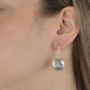 Goddess Nike Dangle Earrings.Oxidised Silver 925