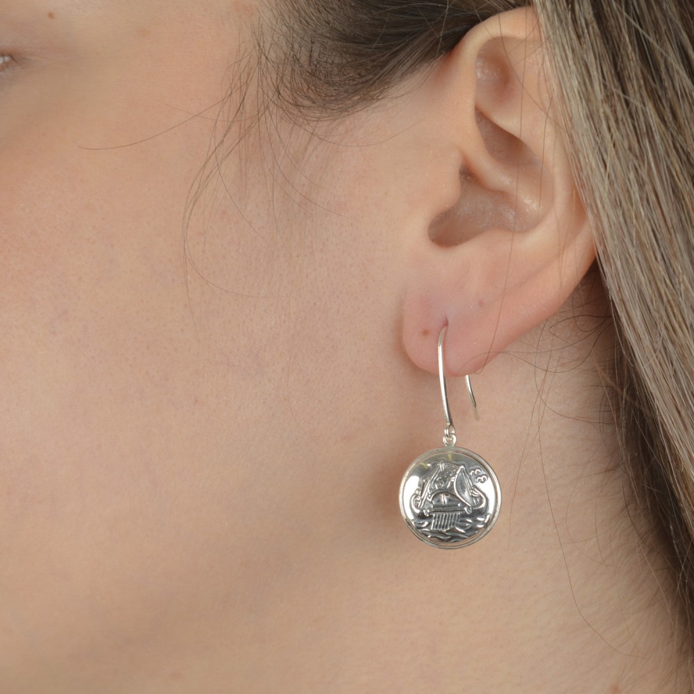 Κρεμαστά σκουλαρίκια, Οξειδωμένο ασήμι 925