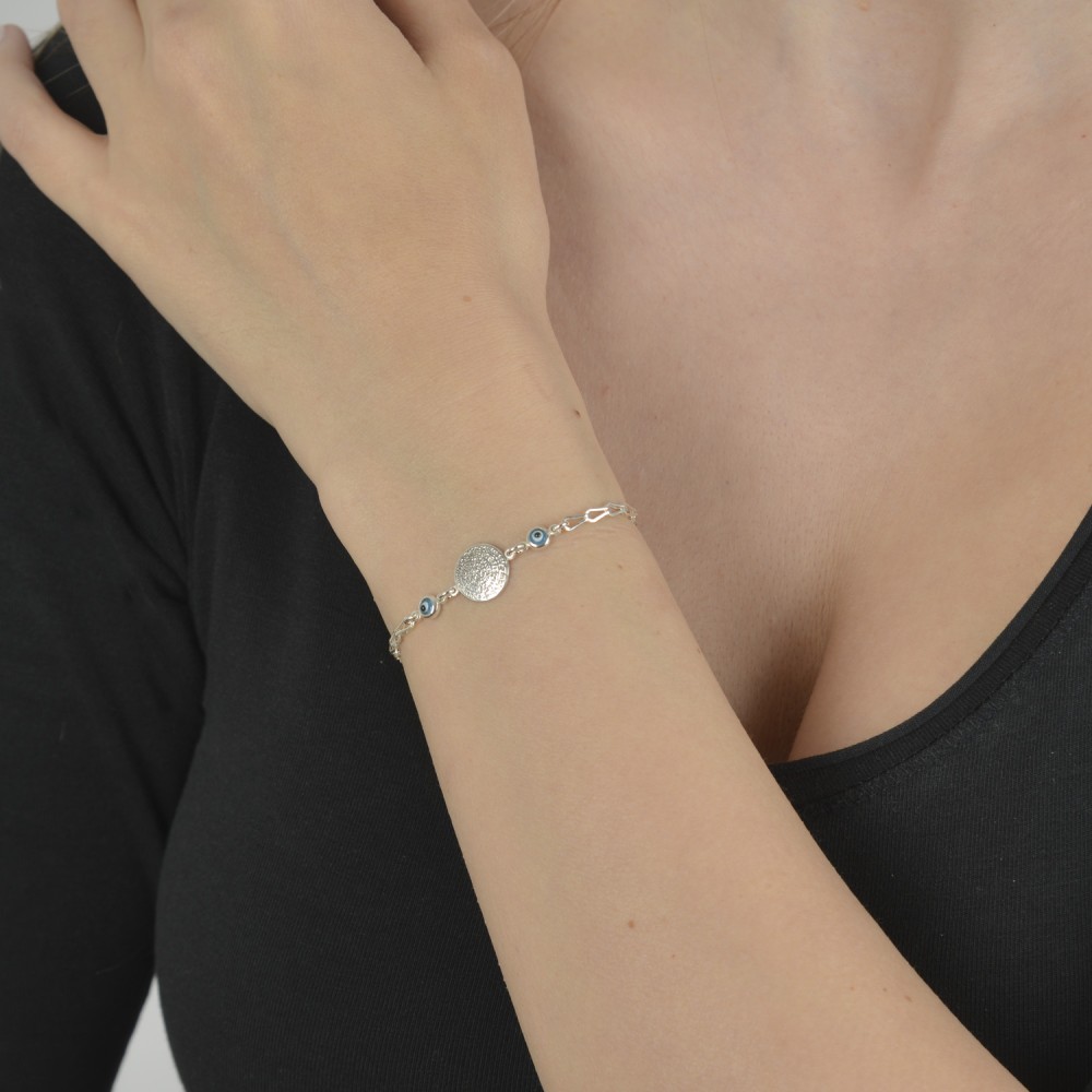 Βραχιόλι διπλής όψης δίσκος Φαιστού. Ασήμι 925.