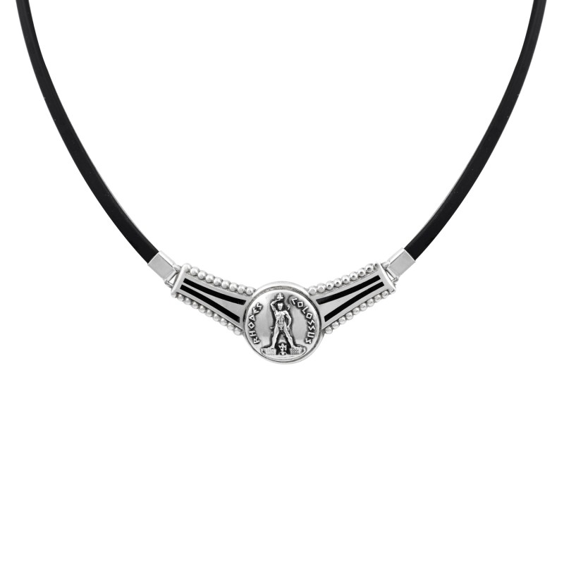 Κολιέ ήλιος Βεργίνας. Οξειδωμένο ασήμι 925. Κολιέ ήλιος Βεργίνας. Οξειδωμένο ασήμι 925.