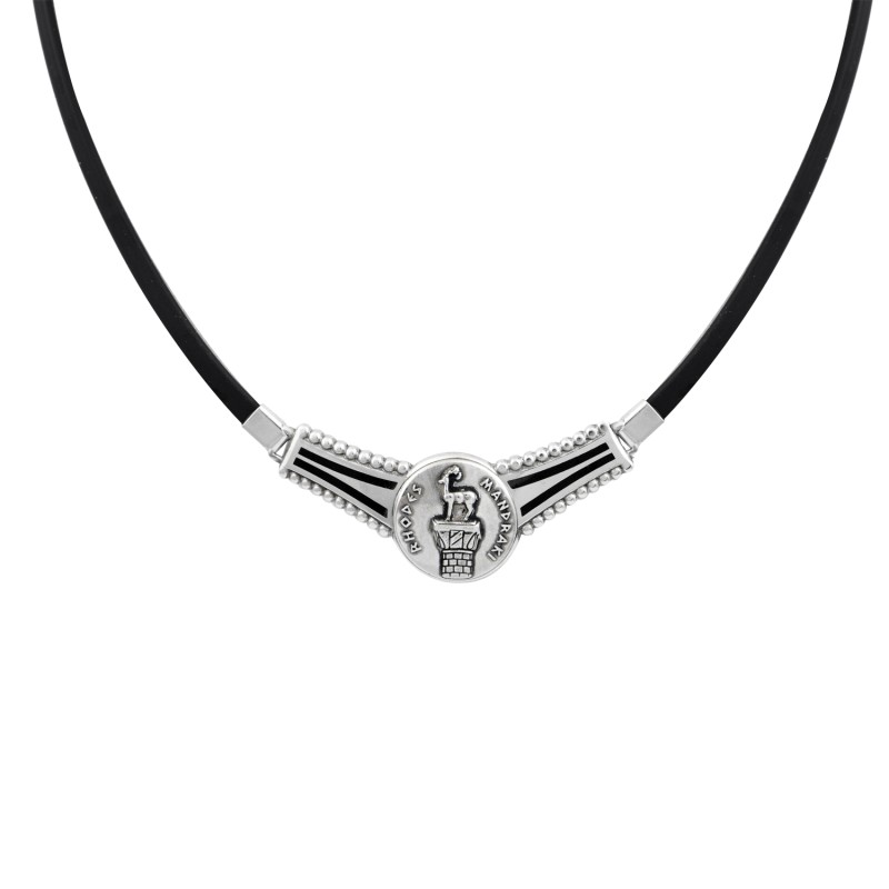 Κολιέ ελάφι Ρόδου. Οξειδωμένο ασήμι 925. Κολιέ ελάφι Ρόδου. Οξειδωμένο ασήμι 925.