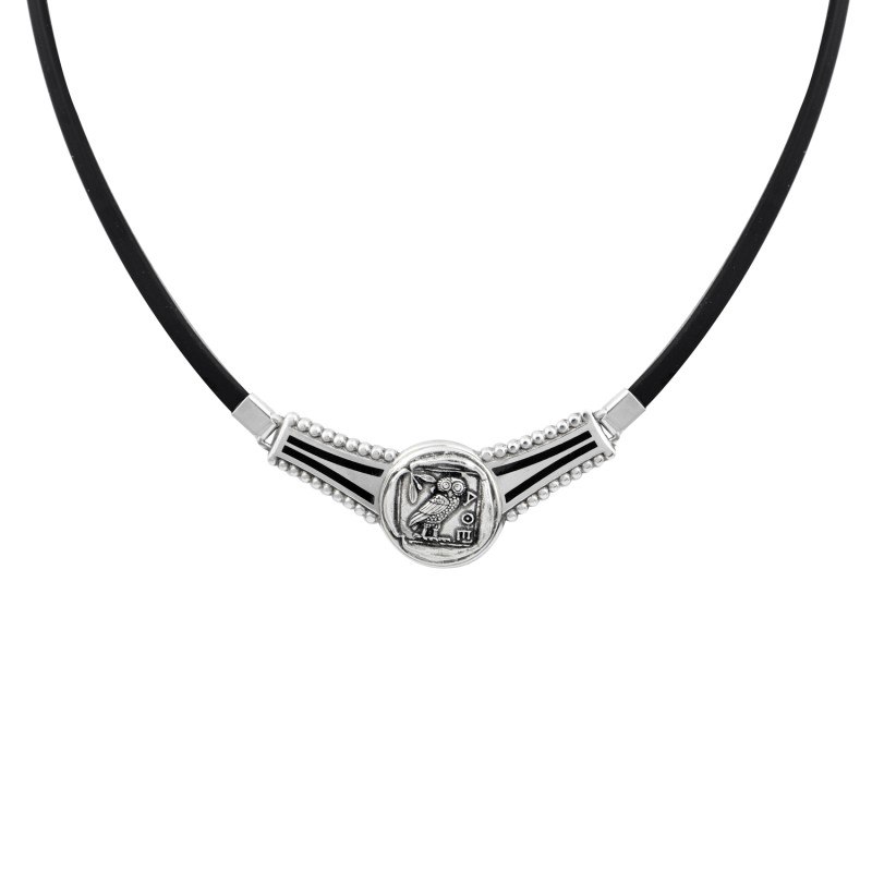 Κολιέ κουκουβάγια. Οξειδωμένο ασήμι 925. Κολιέ κουκουβάγια. Οξειδωμένο ασήμι 925.