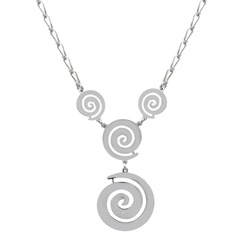 Κολιέ σπίρα αλυσίδα. Ασήμι 925. Κολιέ σπίρα αλυσίδα. Ασήμι 925.