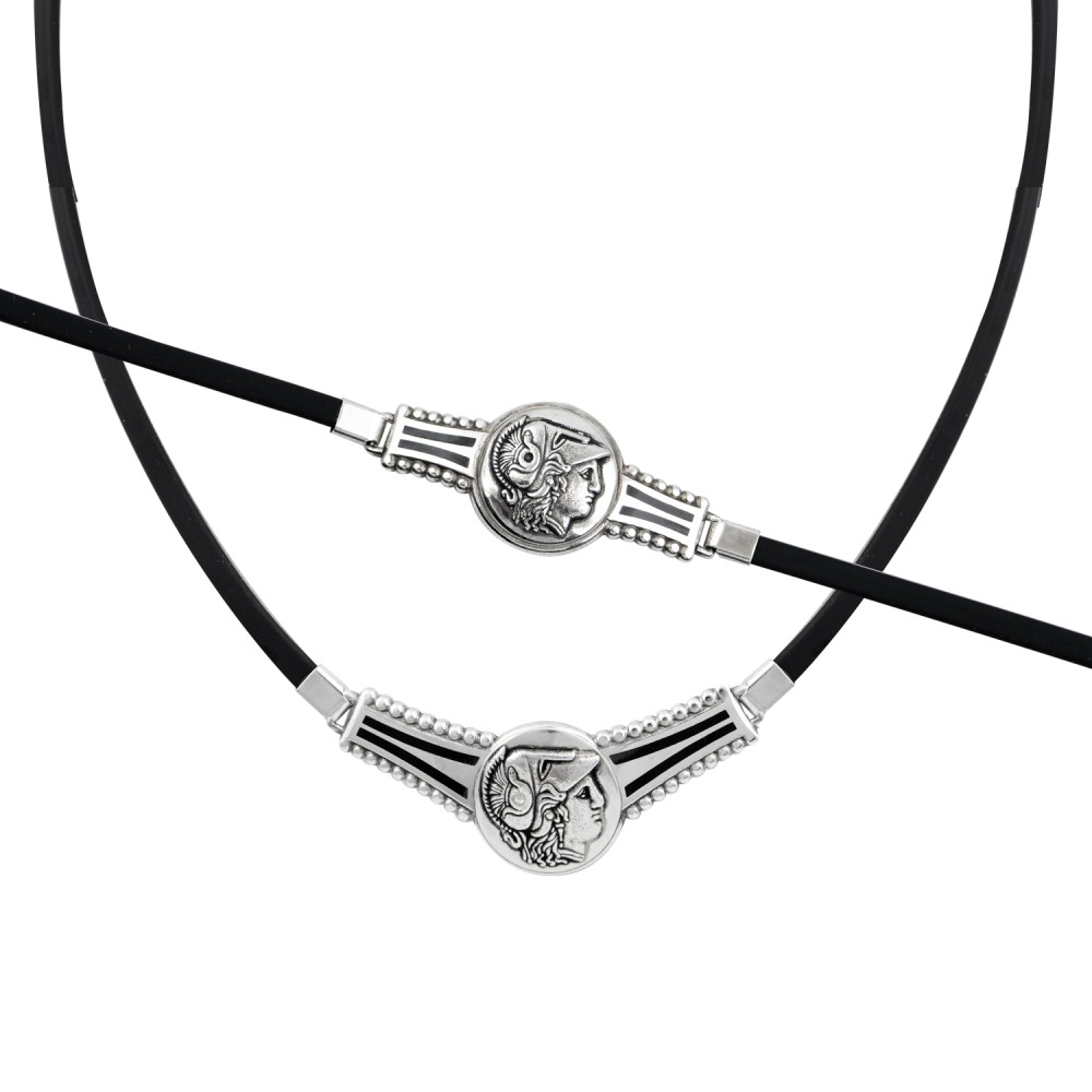 Goddess Athena Athenian Tetradrachm Set, Oxidised Silver 925