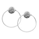 Alexander The Great Hoops.Oxidised Silver 925