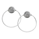 Achilles Hoops. Oxidised Silver 925