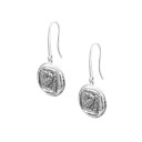 Owl Athenian Tetradrachm Dangle Earrings.Oxidised Silver 925