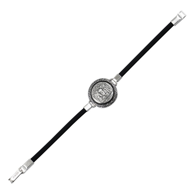 Βραχιόλι Ταξιάρχης Μανταμάδου. Οξειδωμένο ασήμι 925. Βραχιόλι Ταξιάρχης Μανταμάδου. Οξειδωμένο ασήμι 925.