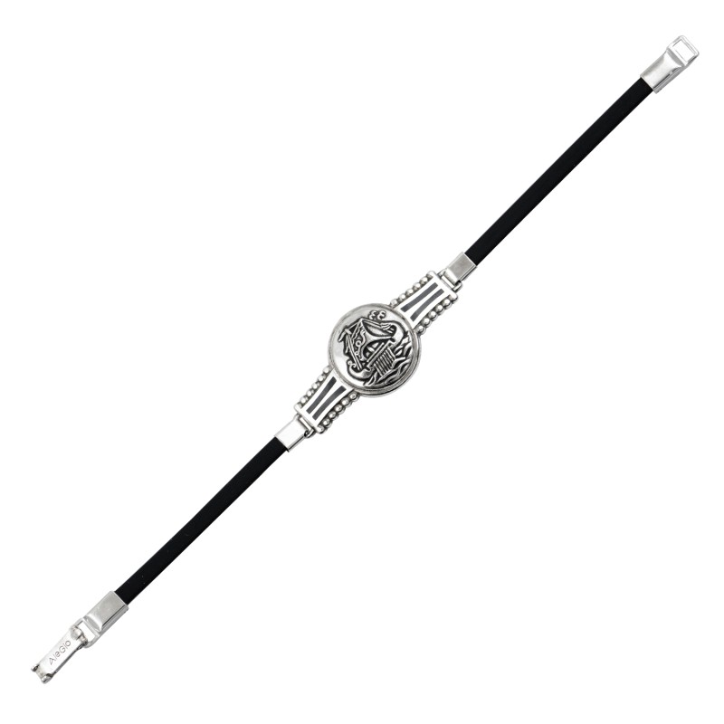 Βραχιόλι κερκυραϊκό πλοίο με σχέδιο. Οξειδωμένο ασήμι 925. Βραχιόλι κερκυραϊκό πλοίο με σχέδιο. Οξειδωμένο ασήμι 925.