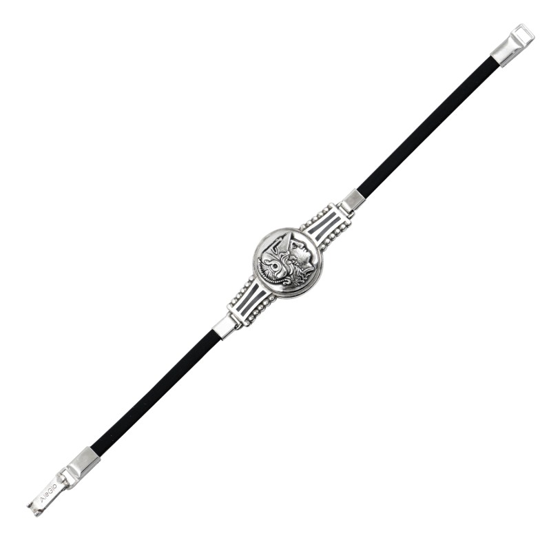 Βραχιόλι θεά Αθηνά με σχέδιο. Οξειδωμένο ασήμι 925. Βραχιόλι θεά Αθηνά με σχέδιο. Οξειδωμένο ασήμι 925.