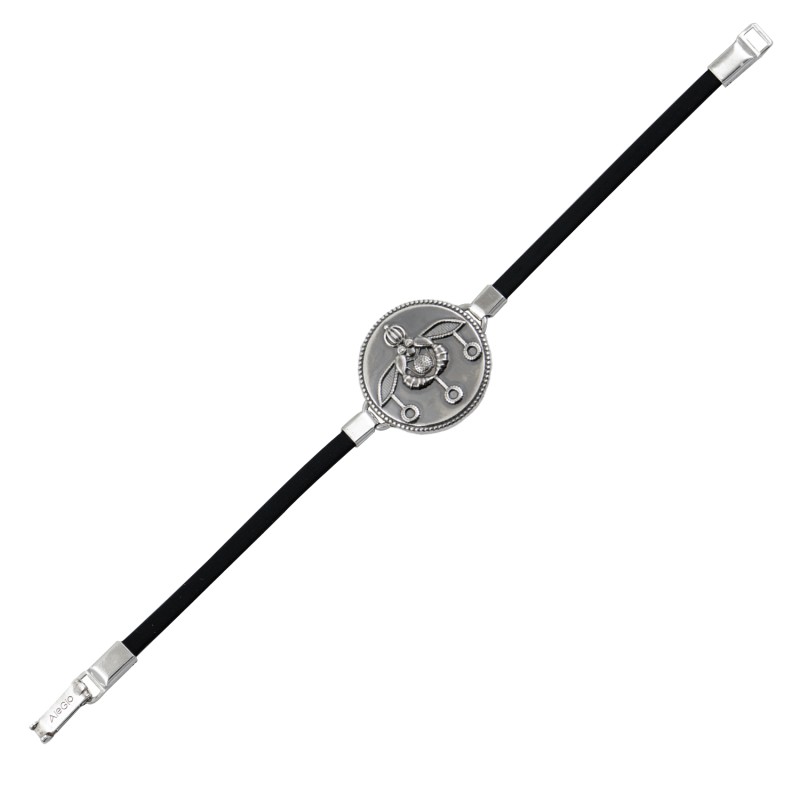 Βραχιόλι μέλισσα Κνωσσού. Οξειδωμένο ασήμι 925. Βραχιόλι μέλισσα Κνωσσού. Οξειδωμένο ασήμι 925.