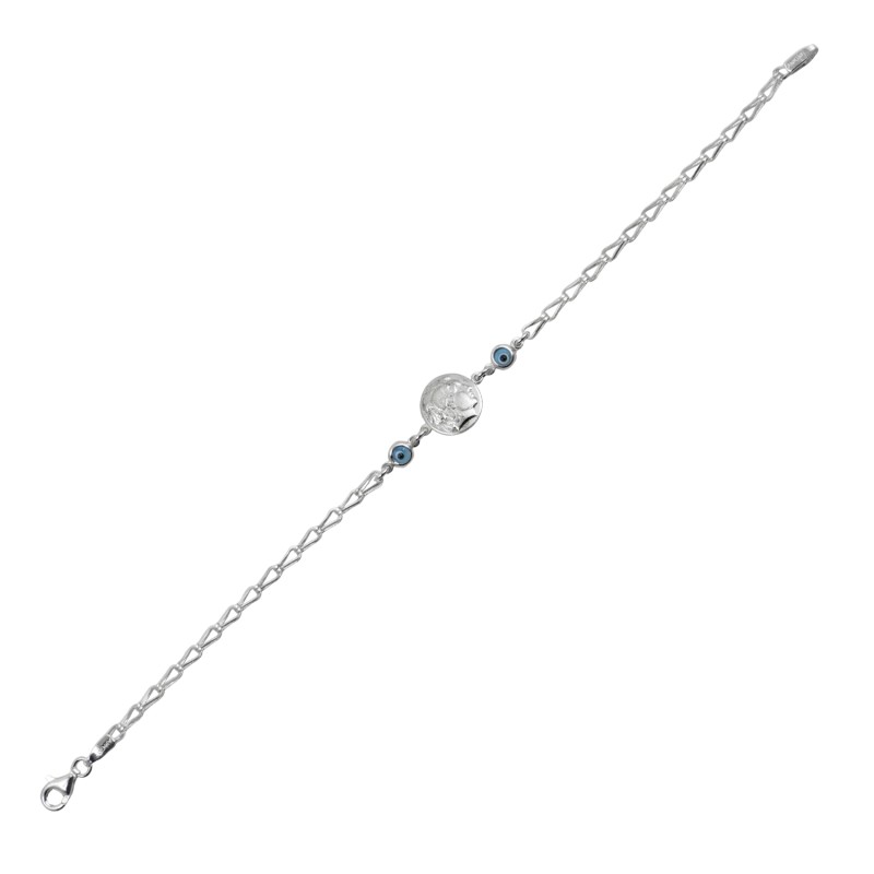 Βραχιόλι διπλής όψης Μέγας Αλέξανδρος-ήλιος Βεργίνας. Ασήμι 925. Βραχιόλι διπλής όψης Μέγας Αλέξανδρος-ήλιος Βεργίνας. Ασήμι 925.